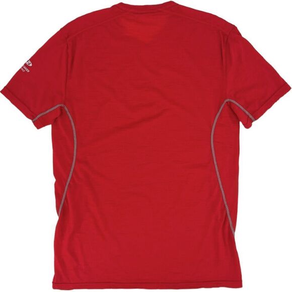 Icebreaker Men's Short Sleeve Crew Merino Shirt Red Small - Picture 2 of 6